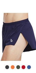 2 inch running split shorts