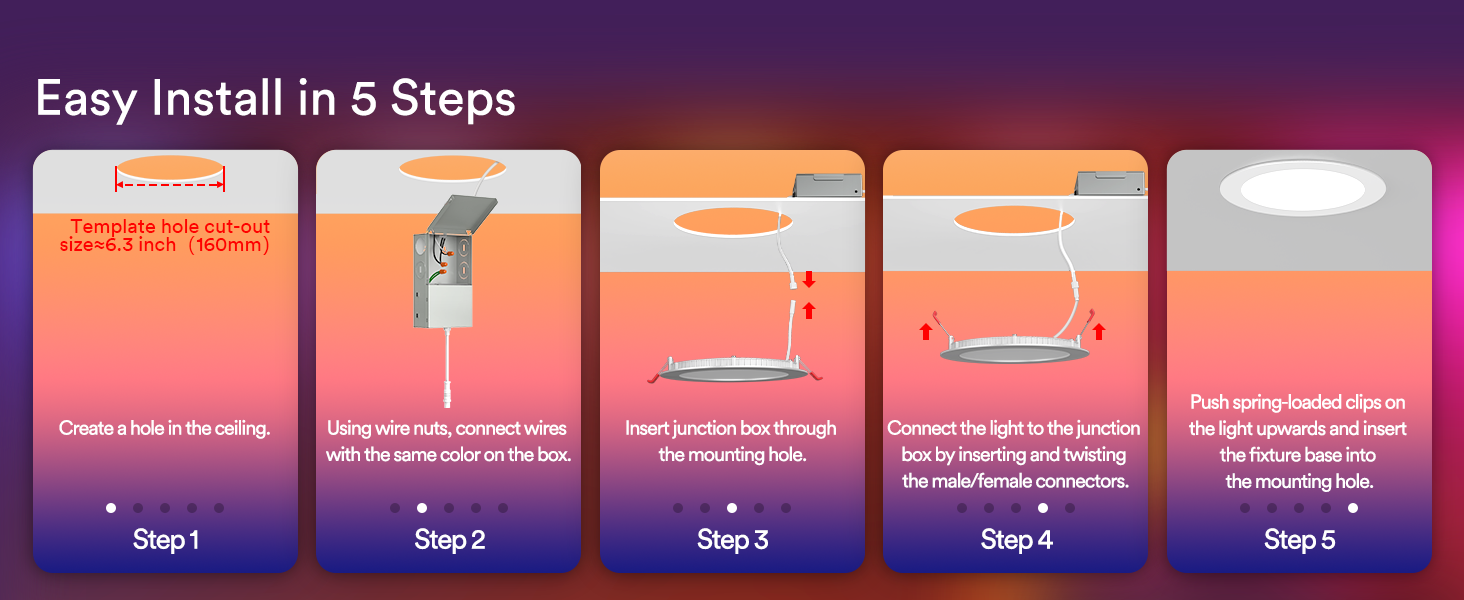 How to install the light?