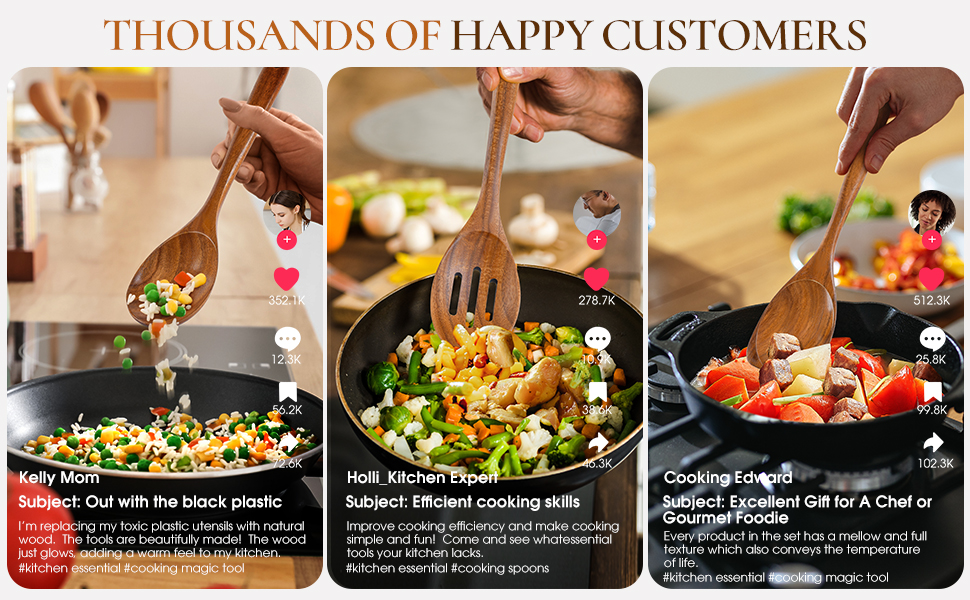 Wooden Spoons for Cooking