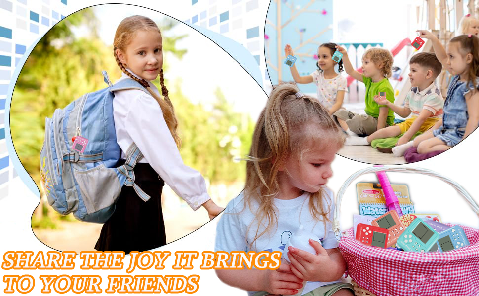 Video Game Birthday Party Favors Keychains for Kids