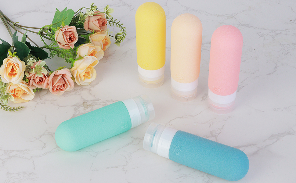 silicone travel bottles for toiletries