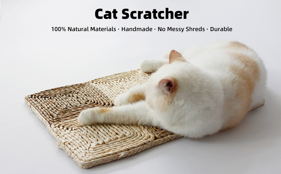 WOOWA Handmade Cat Scratcher, Kitten Scratcher, Furniture