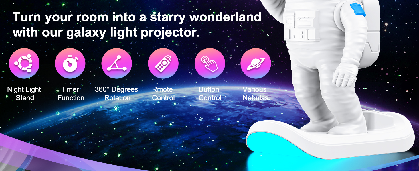 astronaut galaxy projector