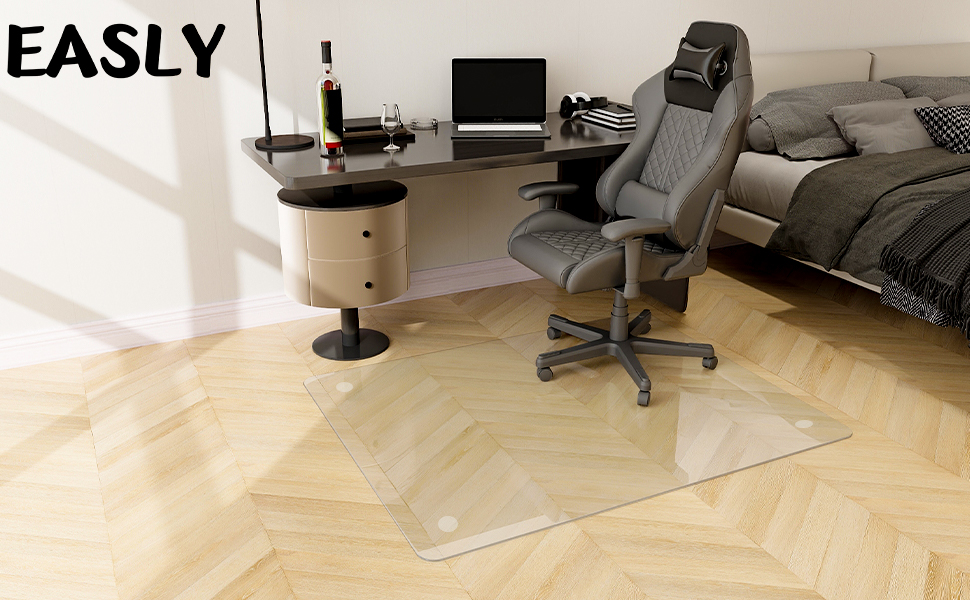 Easly 46" x 55" Chair Mat for Carpet Office Chair Mat
