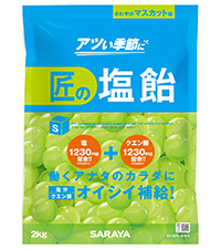 SARAYA　匠の塩飴　3種アソート　 10袋 サラヤ｜【ケース】 匠の塩飴 3種アソート 750g × 10: サラヤ