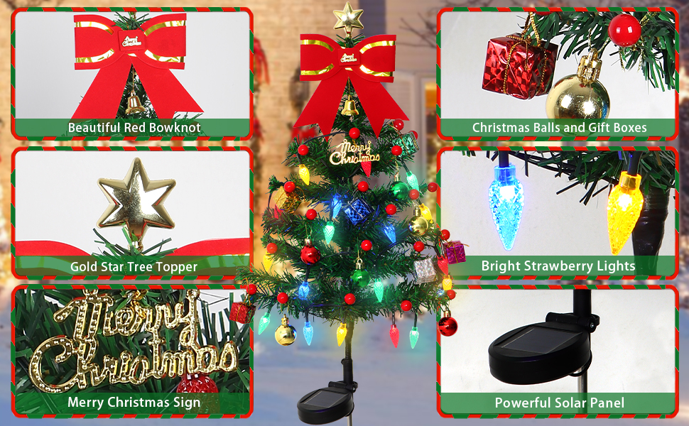 Solar Christmas Tree Lights