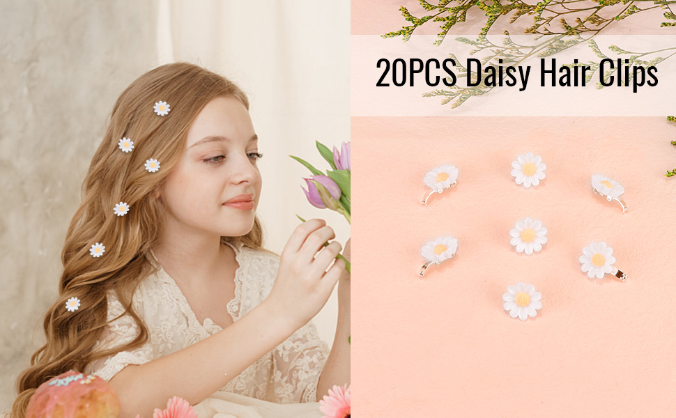 daisy hair clip