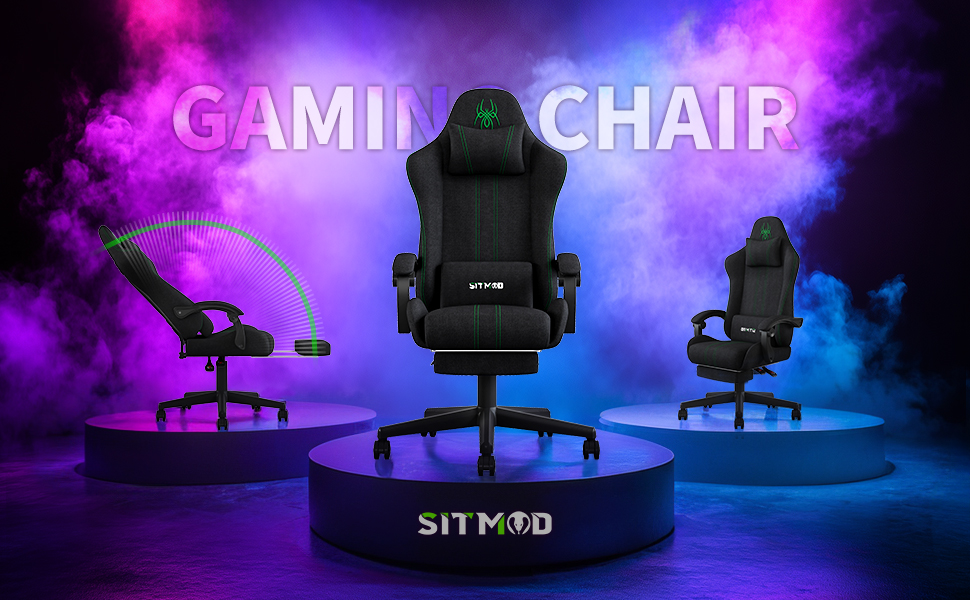 Gaming Chair with Footrest