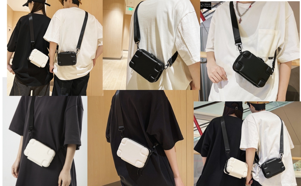 Amazon.com: Fashion Crossbody Square Bag Soft Leather Small