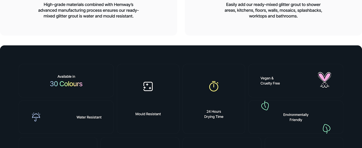 White Ready Mixed Glitter Crystal Fix & Grout 2.5L / 4.5KG (10lb