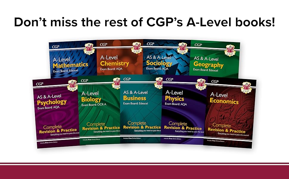 A-Level Biology: Edexcel A Year 1 & 2 Complete Revision & Practice with Online Edition: for the 2025 and 2026 exams (CGP Edexcel A-Level Biology) 21 A-Level Complete Revision & Practice Range