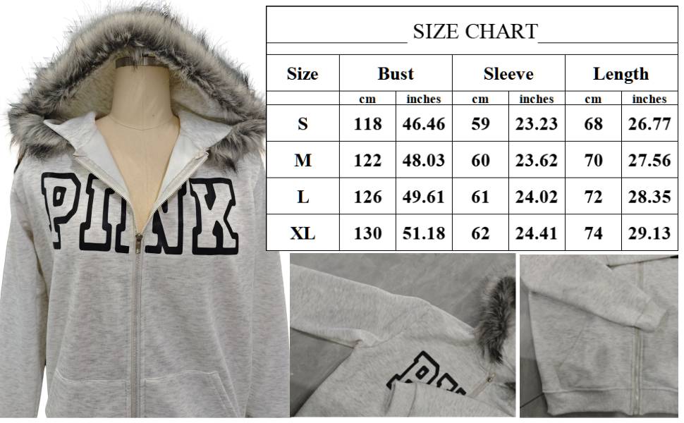 OANTGM Y2k Zip Up Hoodie Fur Jackets Emo Grunge Crop Winter