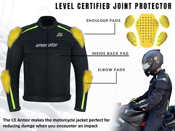 Amazon.com: GPI MOTO Men's Mesh Motorcycle Jacket – 600D
