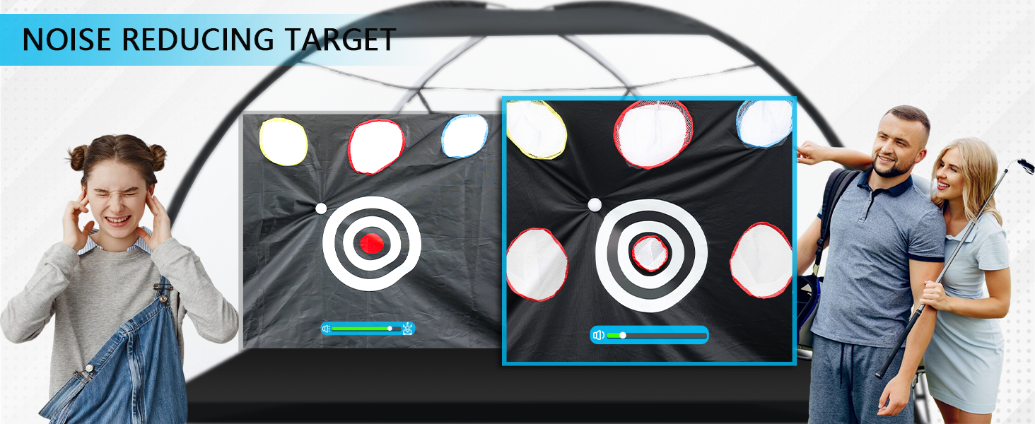 noise reducing target golf net
