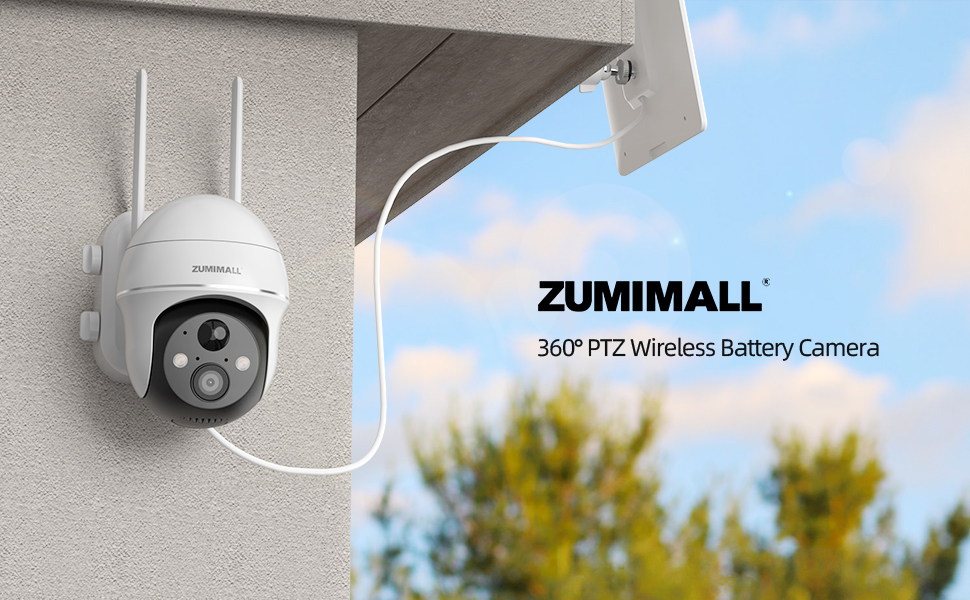 ZUMIMALL Security Cameras Wireless Outdoor 2 Packs