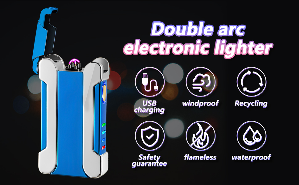 USB Rechargeable Windproof Plasma Lighter Electronic Lighter Electronic Lighter