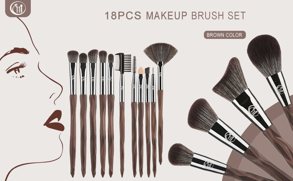 111 18pcs makeup brush set