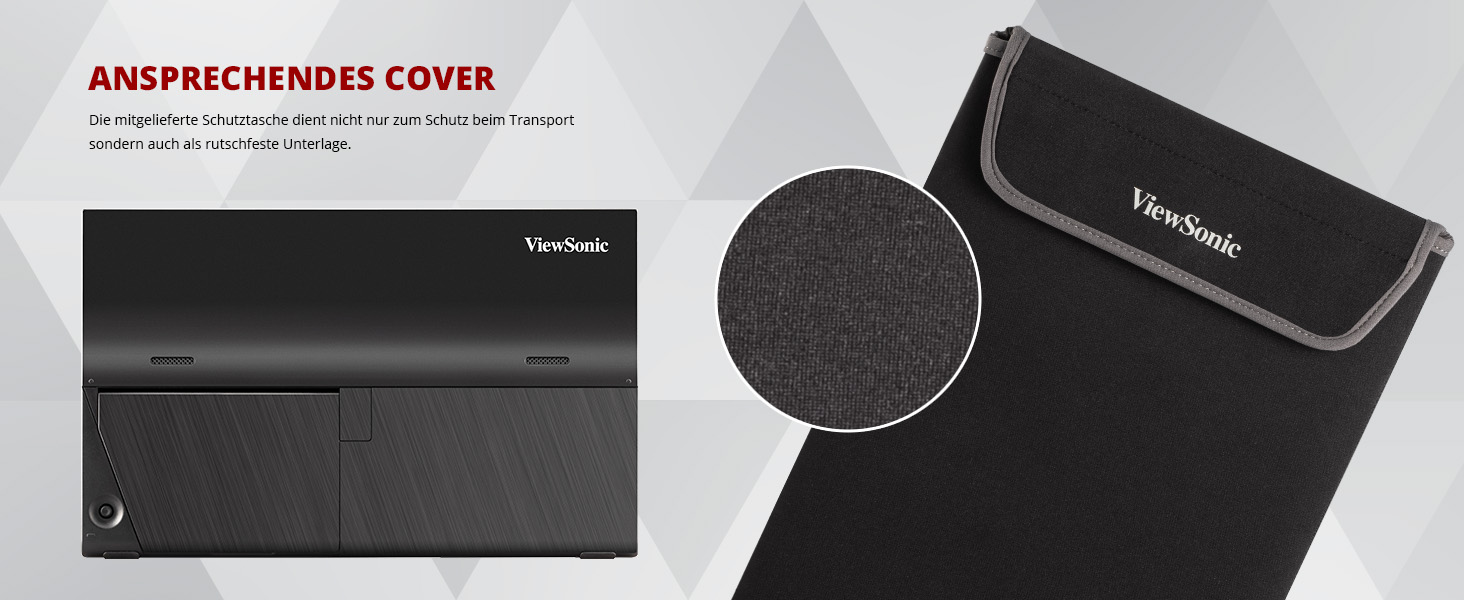 Viewsonic VA1655 47 cm Portable Monitor Black Amazon.de Computer