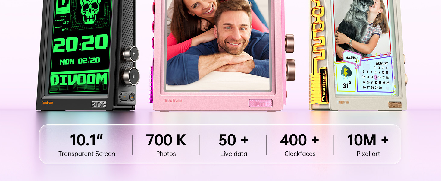 digital picture frame；digital photo frame；divoom ；times frame