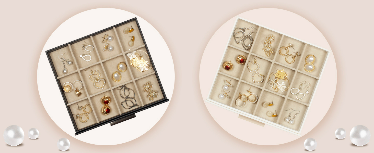 GLOBAL KA Jewelry Box for Women, Multilayer Jewelry Box