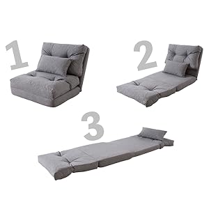 ソファーベッド1人掛けソファベッドライトグレー(グレー, 1人掛け) Amazon｜ソファーベッド 1人掛け シングル グレー W60×D66-197