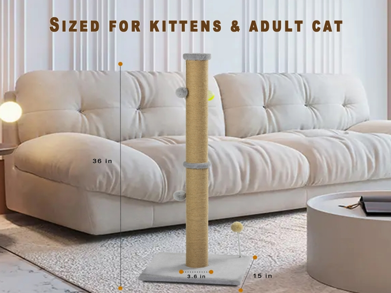 36INCH cat scratching post tall