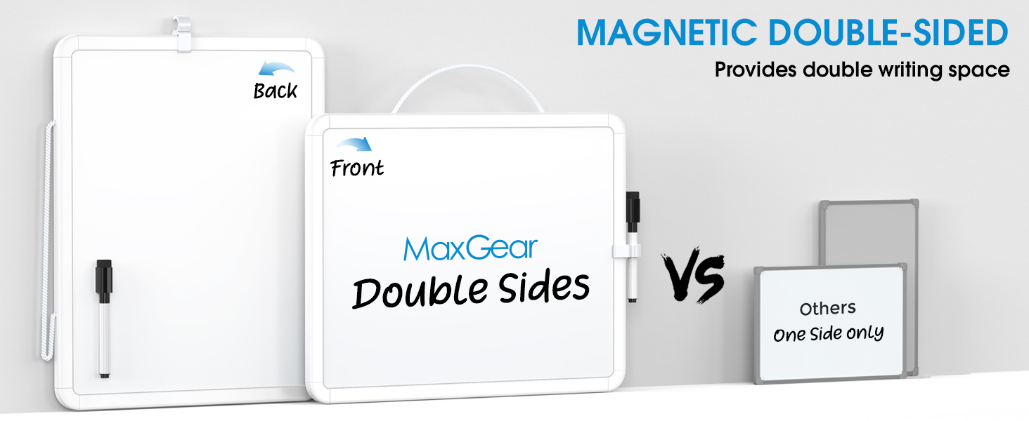 double-sided dry erase board