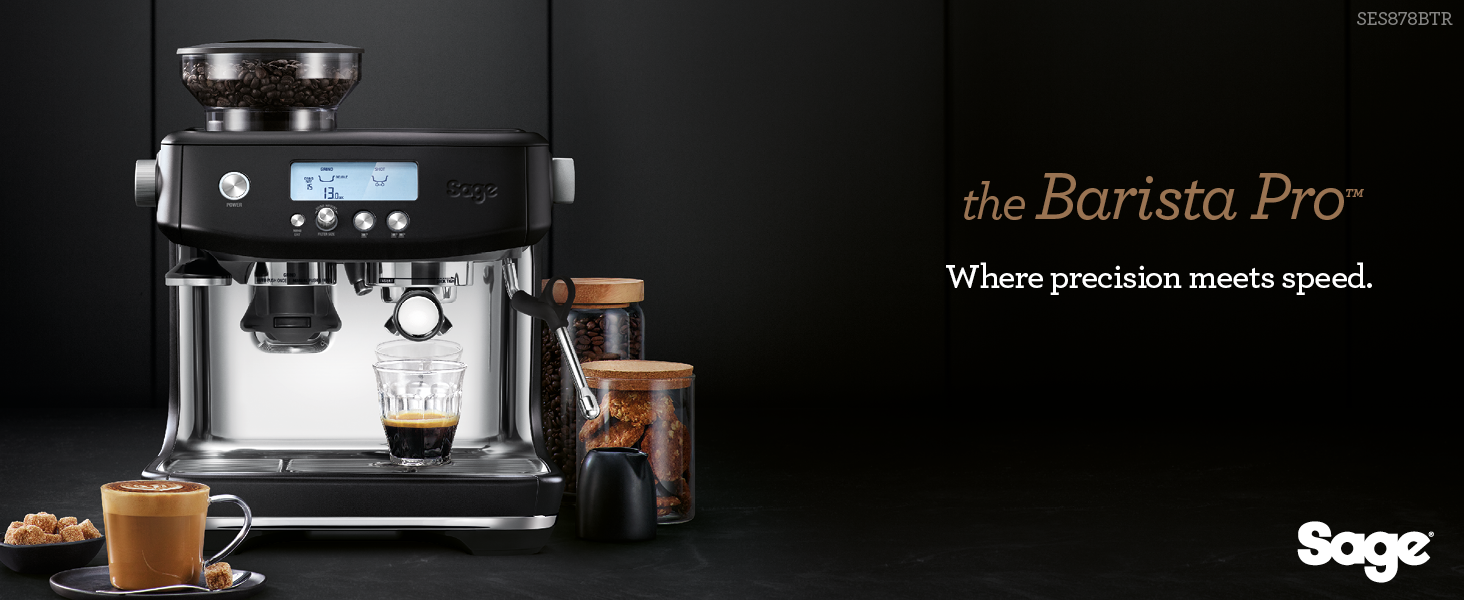 Sage the Barista Pro Espresso Machine, Bean to Cup Coffee Machine with