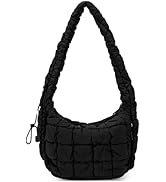 CLUCI Puffer Tote Bag for Women, Large Lightweight Quilted Carryall, Paddin Puffy Crossbody Purse...