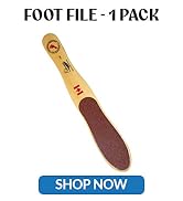PODOCURE Foot File and Foot Scrubber | Double-Sided Coarse/Medium Grit Callus Remover for Feet