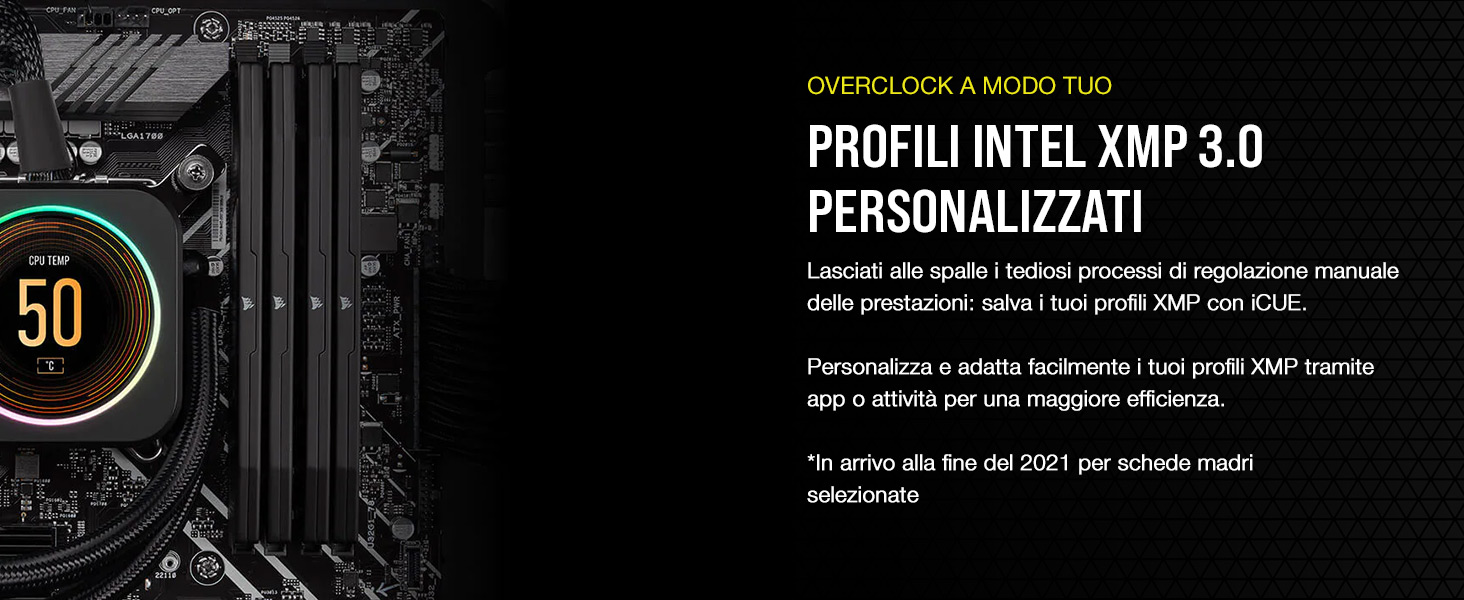 Profili Intel XMP 3.0 personalizzati