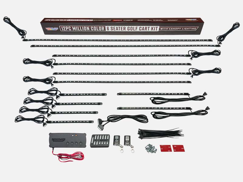 ネオン PSA9 Amazon.com: LEDGlow 12pc Million Color LED 12V-72V Electric