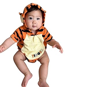 ティガー ディズニー なりきり Disney ディズニー なりきり ロンパース カバーオール 着ぐるみ