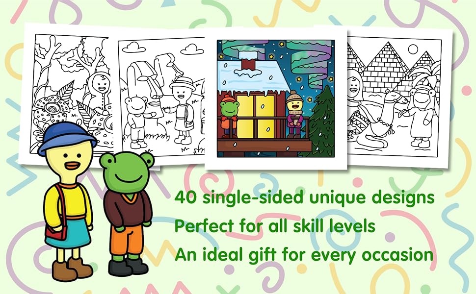 40 Single Sided Unique Designs. Perfect For All Skill Levels. An Ideal Gift For Every Occasion. 
