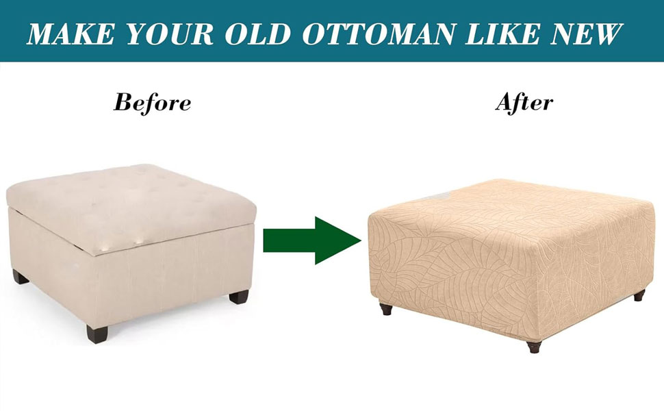 ottoman slipcover