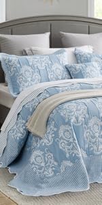 Oversized King Bedspread for Extra Wide Beds, Modern Look, Lightweight & Reversible Microfiber Cover, 100% Pure White Eb1c75ac 56ac 4d5f 86ab B43821cfd607. CR0,0,300,600 PT0 SX150 V1