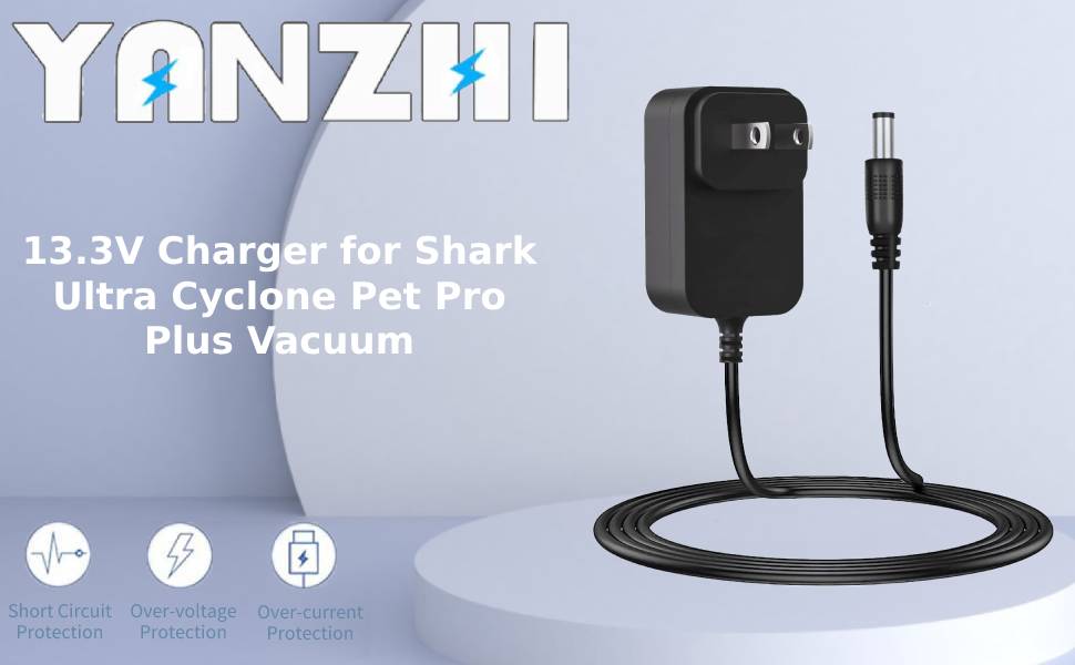 13.3V Charger for Shark Ultra Cyclone, 6.6Ft (for CH950
