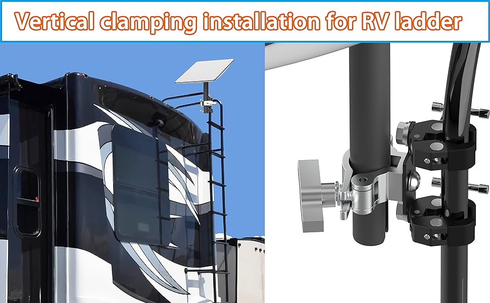 Starlink RV Ladder/Tubing Mount, Starlink Bar Mount