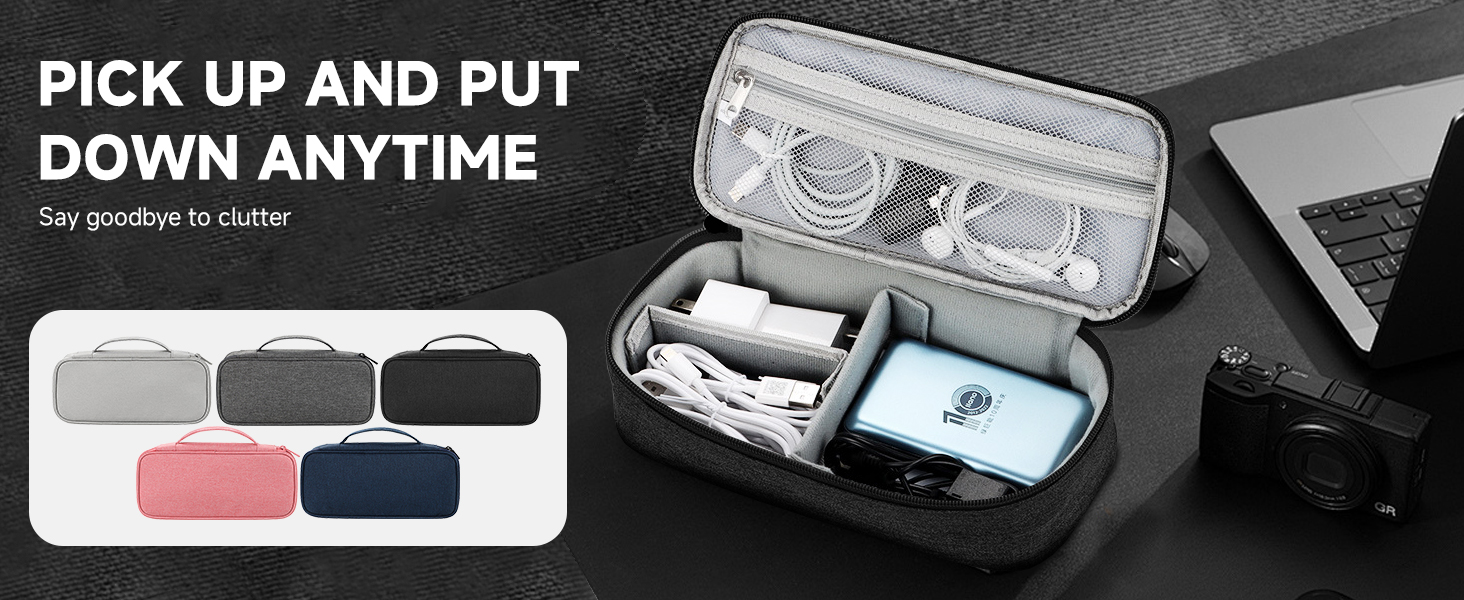 Teskyer Cable Organizer Bag,