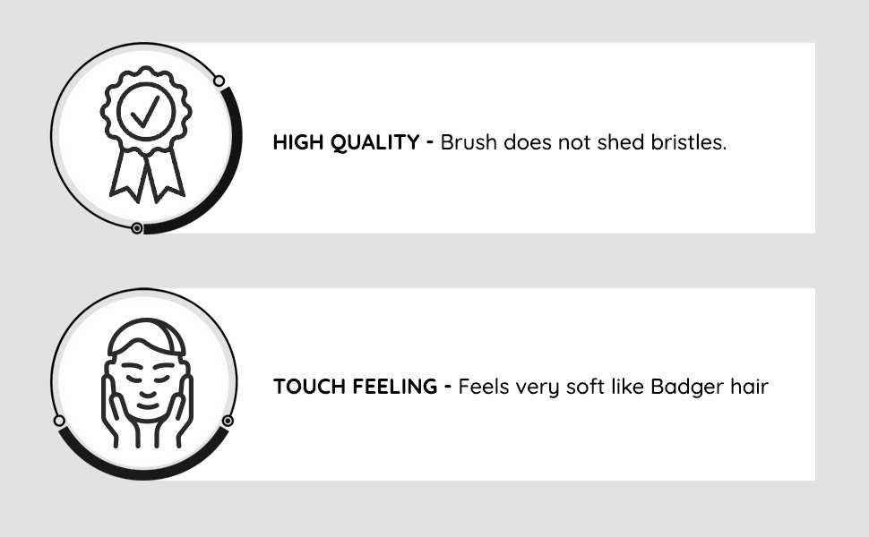 LetsShave Imitation Badger Shaving Brush for Men, Hand Made, Soft Hair