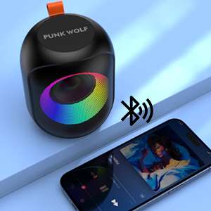 Bluetooth Speakers, Portable Bluetooth Wireless Speaker with Colorful Lihgts RGB, IPX7 Waterproof