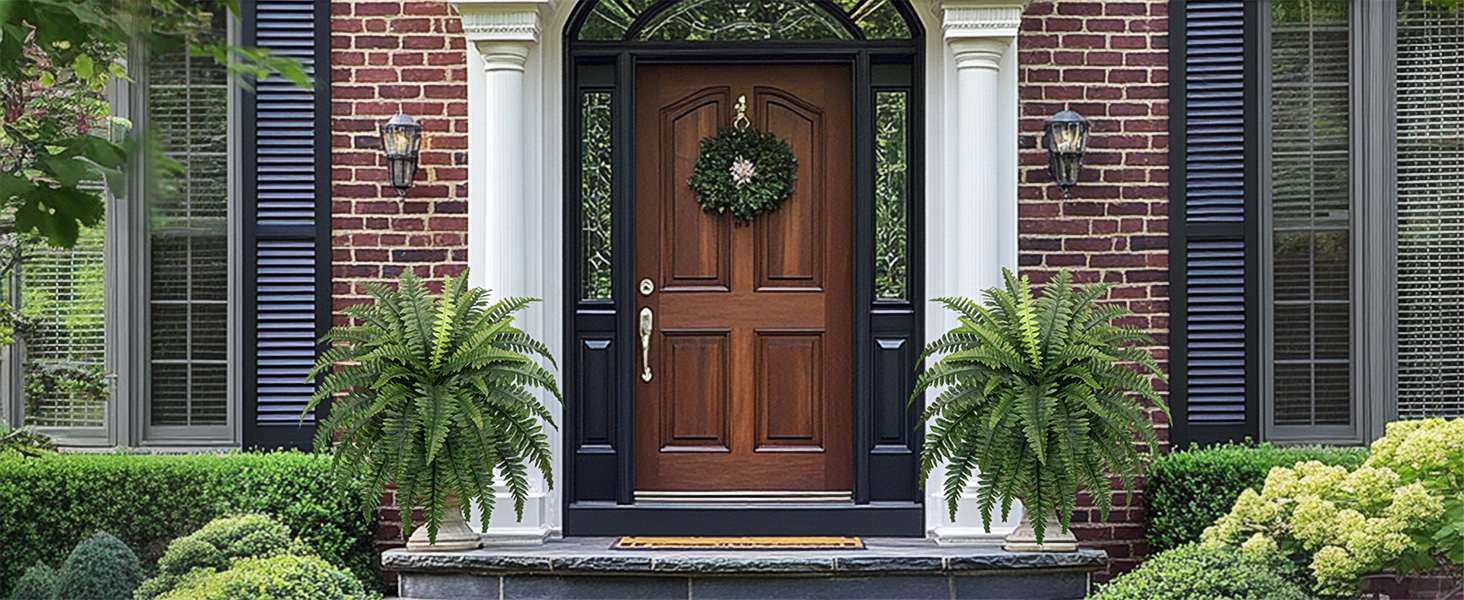 artificial fern leaves
