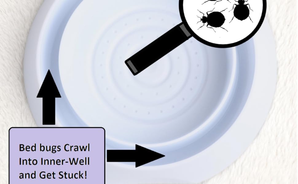 Zulu Supply Bed Bug Interceptors, Traps, 8 Pack, Bedbug