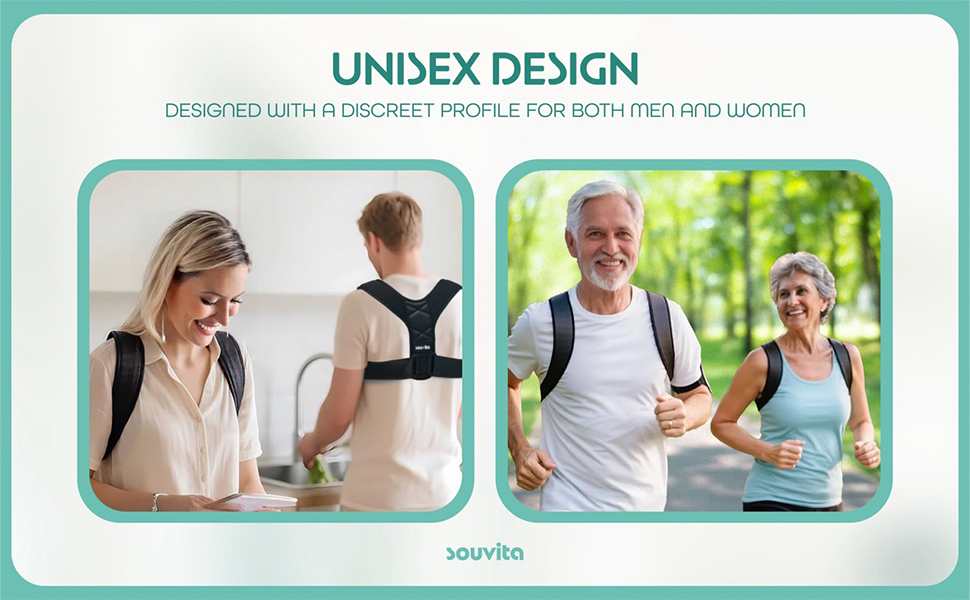 Unisex design. A couple preparing something at kitchen and another couple running outside.