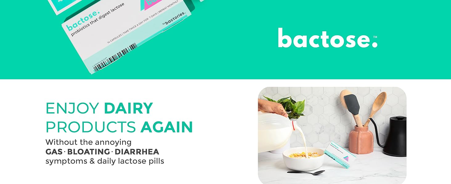 Bactose for lactose intolerance and Lactose Support