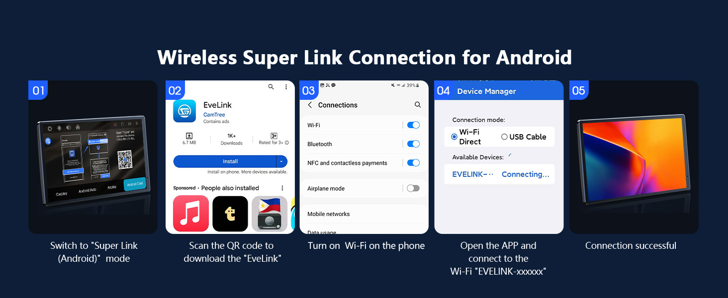 Wireless Super Link Connection for Android