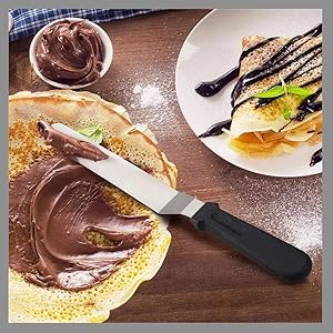 Pellet Knife Curve Shape 7 SPN-JGS KetZeal Stainless Steel Angular Knife Icing Spatula Ca