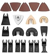 WORKPRO 25-Piece Oscillating Multitool Accessories Saw Blades Quick Release Kit Wood Metal Oscill...