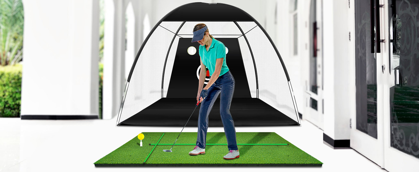 Eapele Golf Mat, Thicken Golf Mats Practice Outdoor Indoor