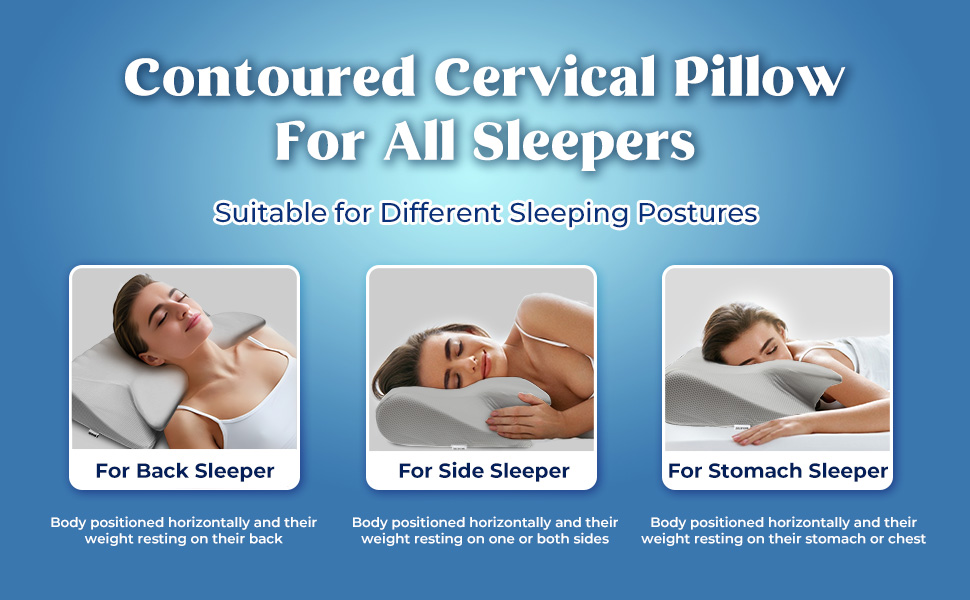 contoured cervical pillow